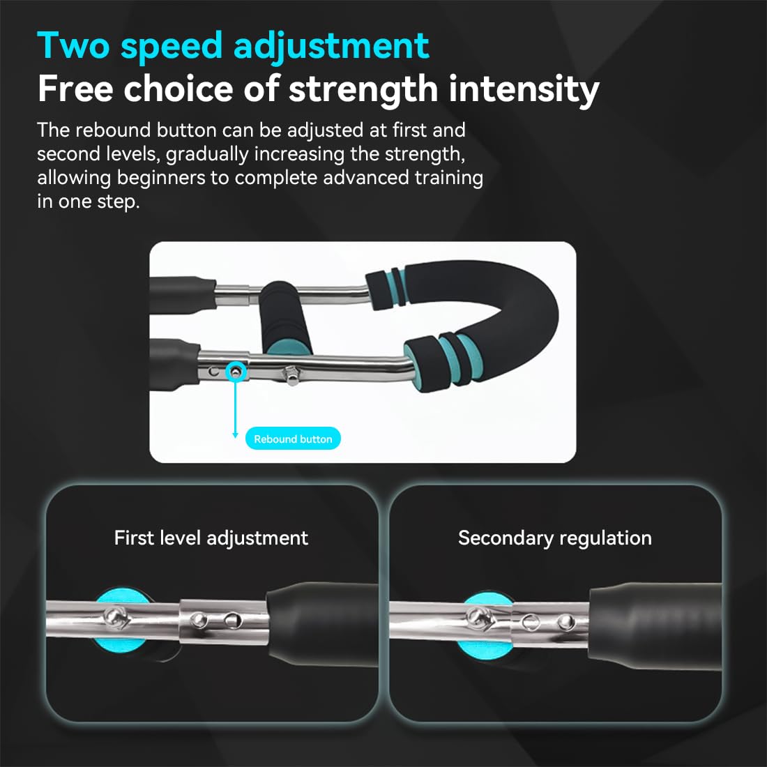 Home Workout Twister Arm Trainer - 40-100lb Adjustable Chest & Forearm Strengthener For S Portable Strength Trainer - View #9