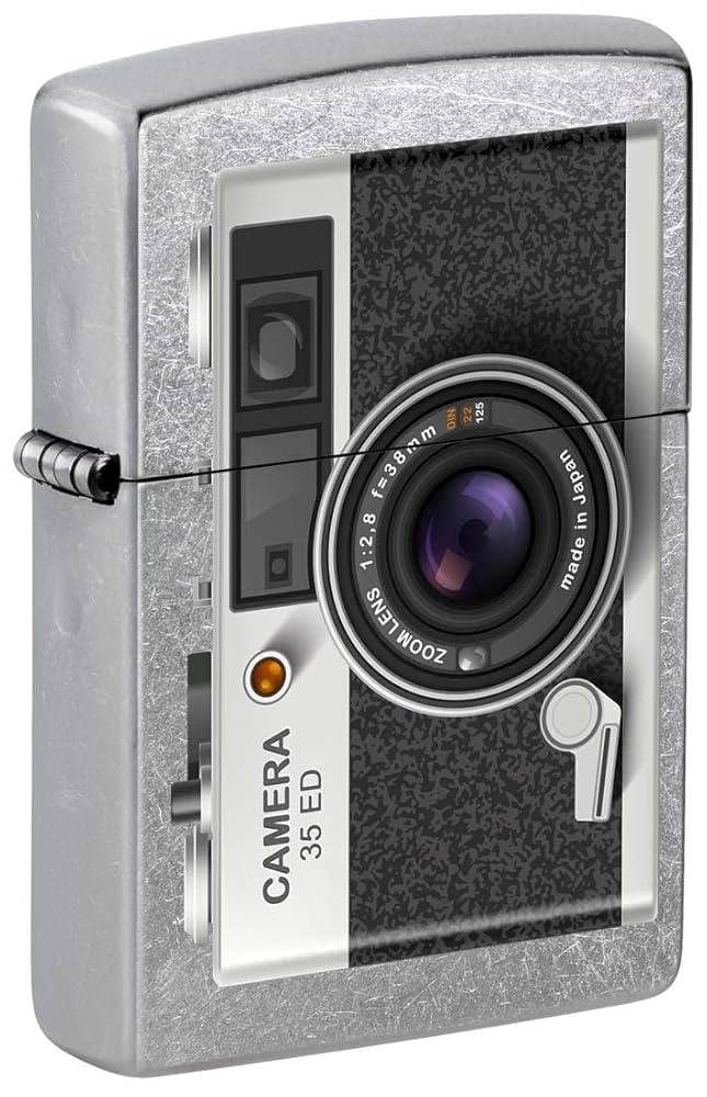 Amazon.com: Zippo Lighter: 35mm Camera - Street Chrome 81318