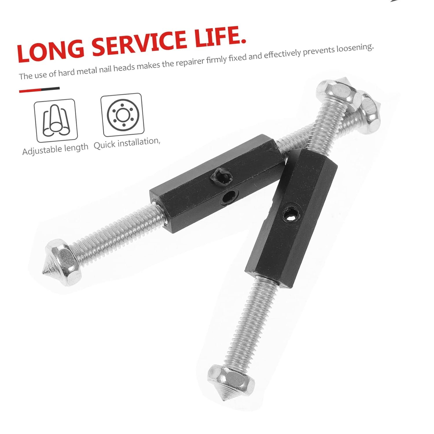 Angoily 10pcs Shadow Box Repair Artifact Cassette Repair Device for Drywall Flat Box Extender Outlet Screws Long