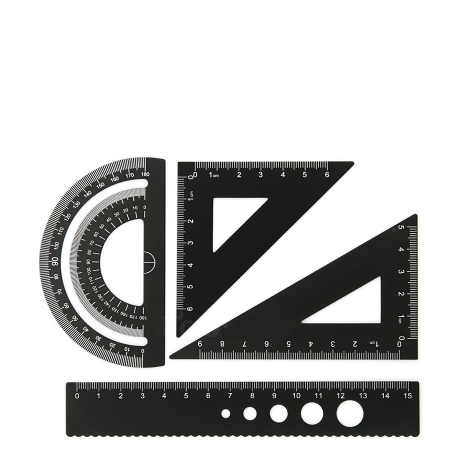Goniometro angolare, Righello in Metallo 4 in 1, goniometro in Lega di Alluminio, Triangolo, Set di Strumenti di misurazione multifunzionali, Squadra, goniometro