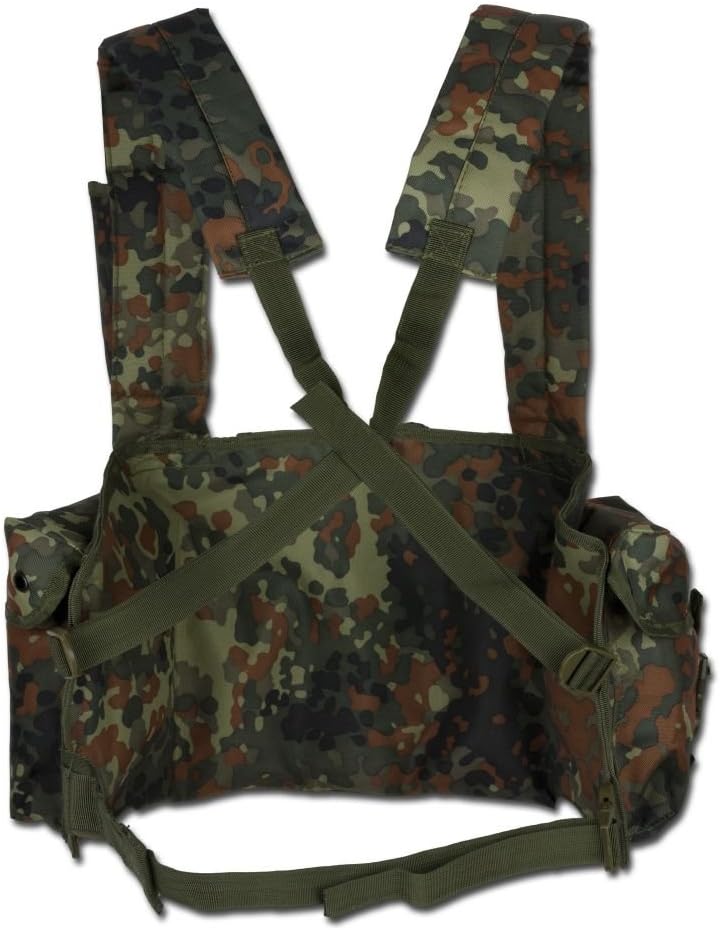 Chest Rig M4/M16 G36 G3/M14 Vest Airsoft Flecktarn Camo