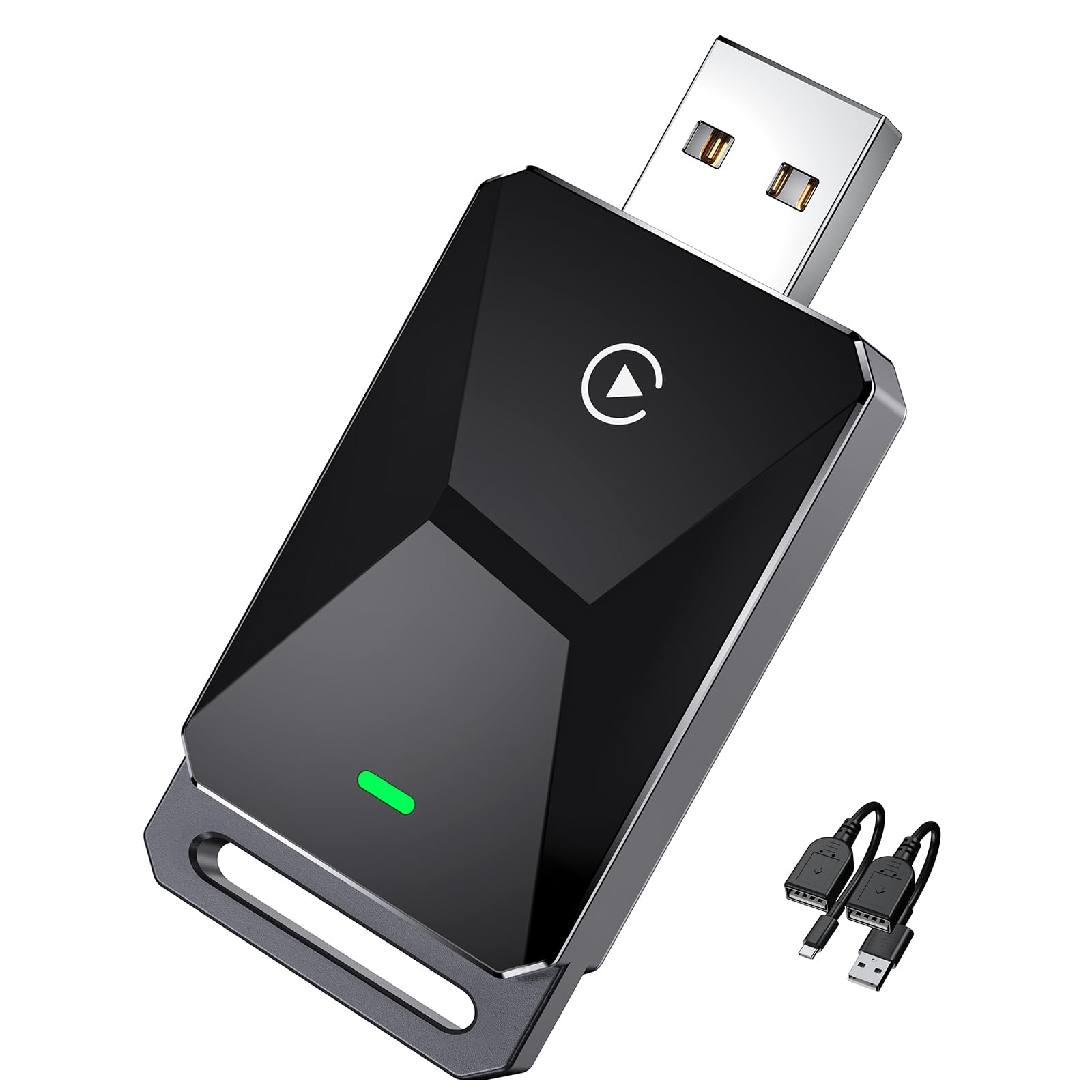 Wireless CarPlay Adapter for Apple CarPlay，Convert Wired to Wireless iPhone CarPlay Adapter，Plug and Play, No Latency, Mini Wireless CarPlay Dongle for Cars from 2016 and iOS 10+ （Black）