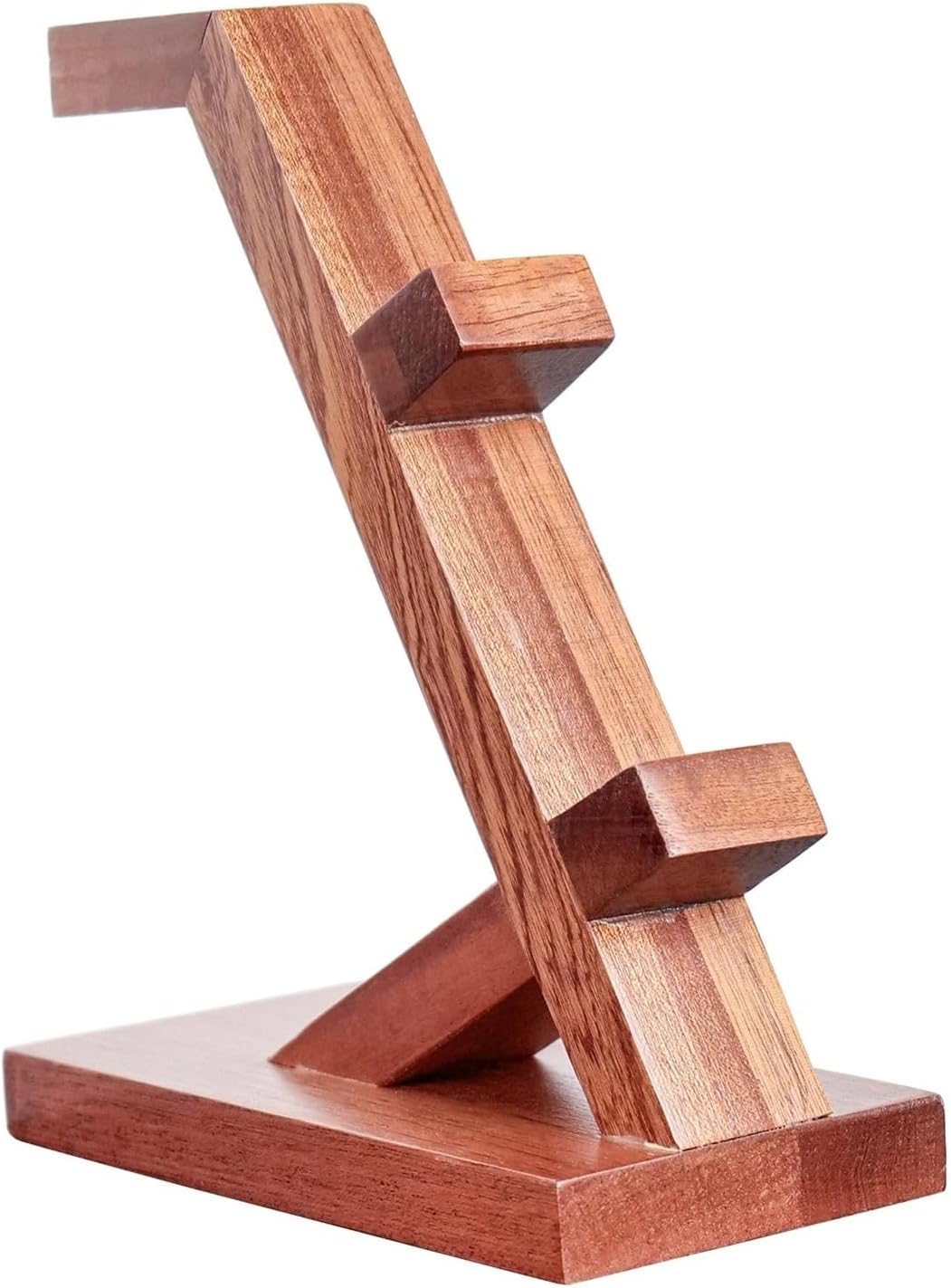 Solid Wood Headset Stand with Gaming Controller Holder, Desktop Gaming Accessory