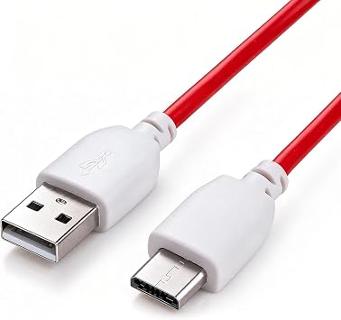 Smays Nabi Jr and XD Tablet Charger Cable - 6ft Bright Red Replacement Charging Cord