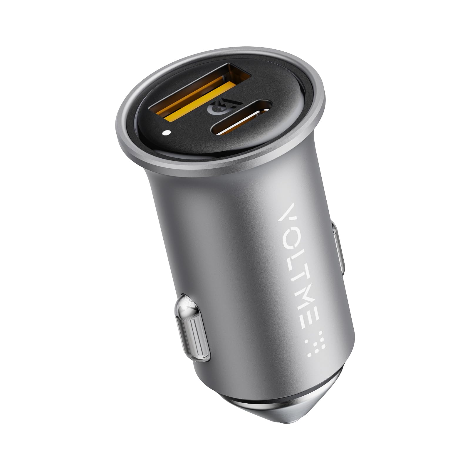 VOLTME 30W PD 3.0 USB C Car Charger, Fast Power Charging Block Dual Port USB A & C Plug Cigarette Lighter Charger Adapter for iPhone14/13, Samsung Galaxy S23/22, Pixel, Moto and More