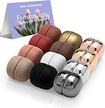 12 paia magneti hijab extra forti | Senza spille, no ingarbugliamenti | Multiuso per sciarpe | Set premium lucido/opaco, protegge i tessuti