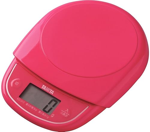 Tanita KD-313 PK - Báscula de cocina, cocina, fabricada en Japón, digital, 6.6 libras (6.6lbs), incrementos de 0.04 onzas (0.04oz), rosa