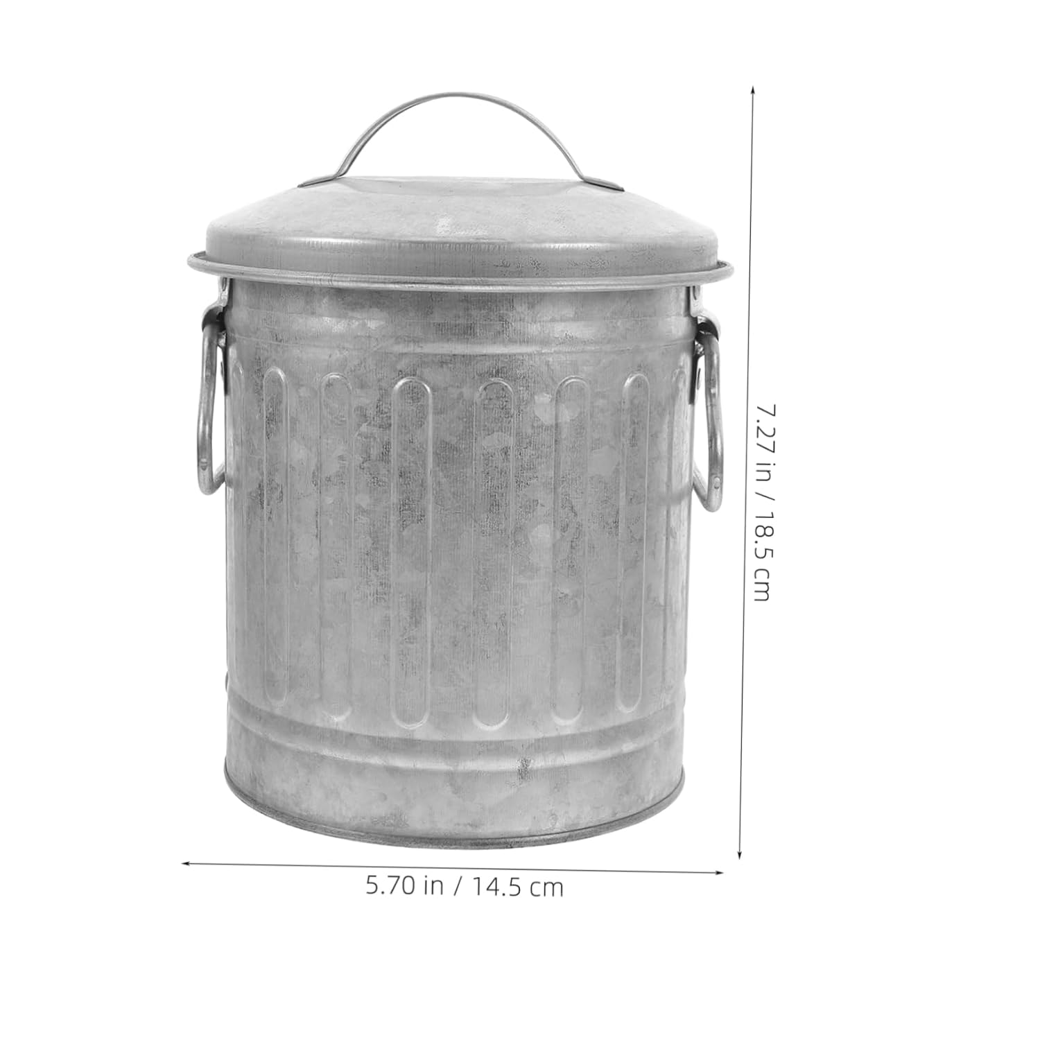 Convenient Bucket Shaped Wastebasket with Lid Desktop Trash Can for Bedroom Office Kitchen and Living Multipurpose Reusable Rubbish Bin for Home Organization and Storage