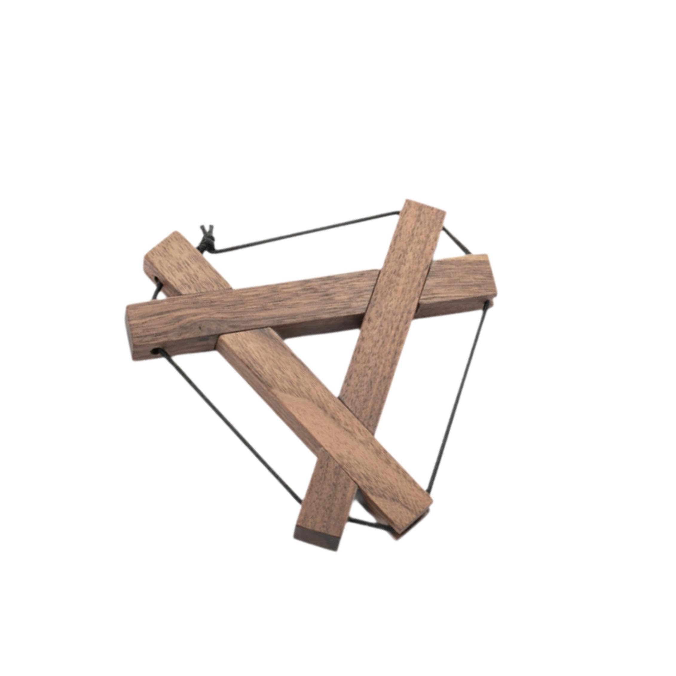 KIXZSAZ Walnut Wood Coaster Heat Resistant Pad Convenient Practical Reusable Anti Scald Drink Coasters Essential For Households Household Restaurant Tabletop