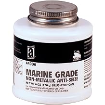 Marine Grade 44006 Non Metallic Anti-Seize Compound, 6 oz., Brown, Paste