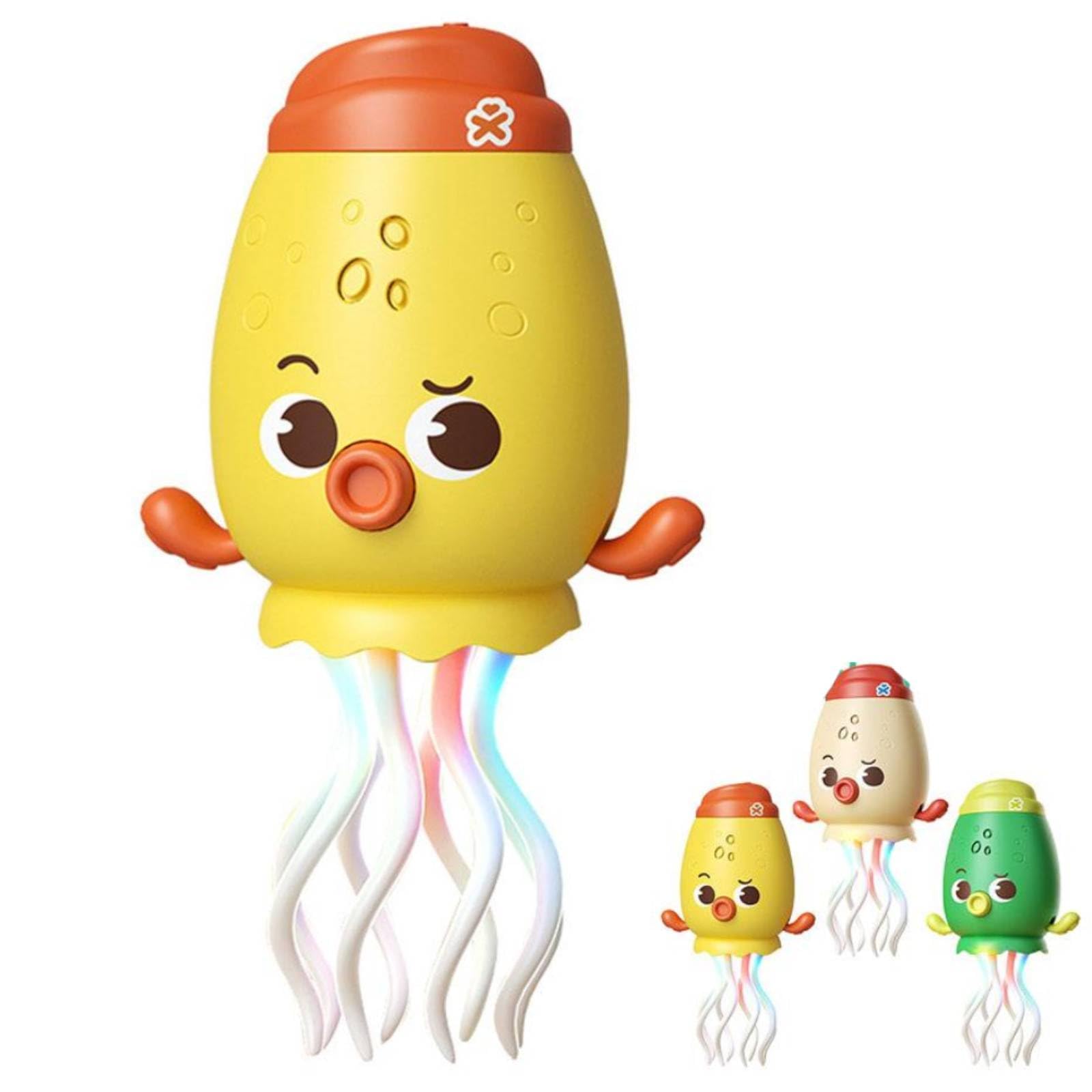 Dancing Octopus Interactive Pet Toy, Magic Dancing Octopus Toy, Auto-Dance Squid with Obstacle Sensor, Pet Toys for Indoor Cat Dog (Yellow-Style#2)
