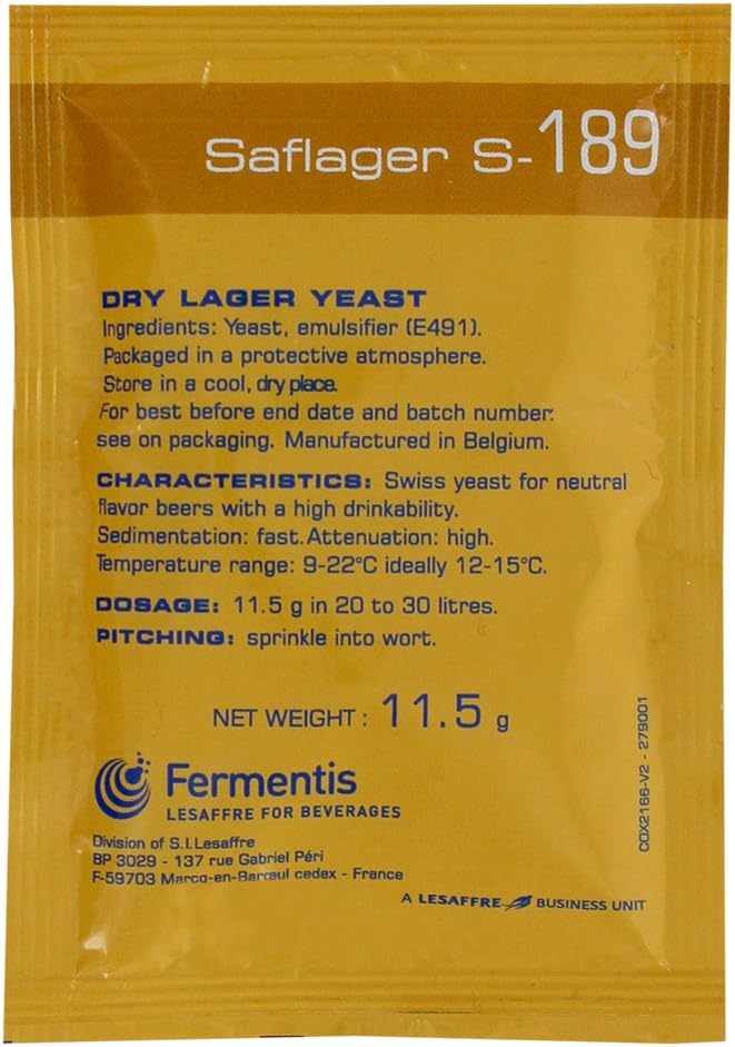 Fermentis - FBA_s-189 11.5g Saflager S-189 Dry Lager Yeast