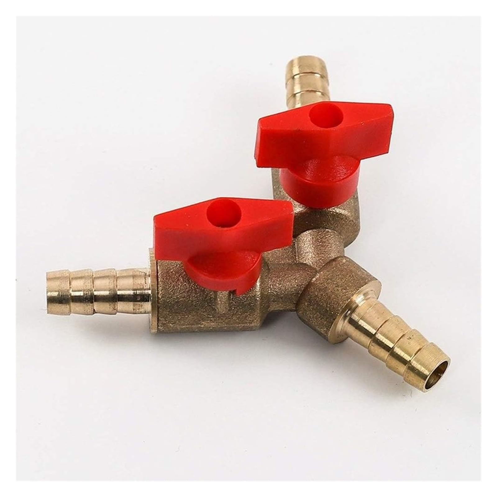 Valvola Arresto Ottone Y 8mm Barbato 3 Vie