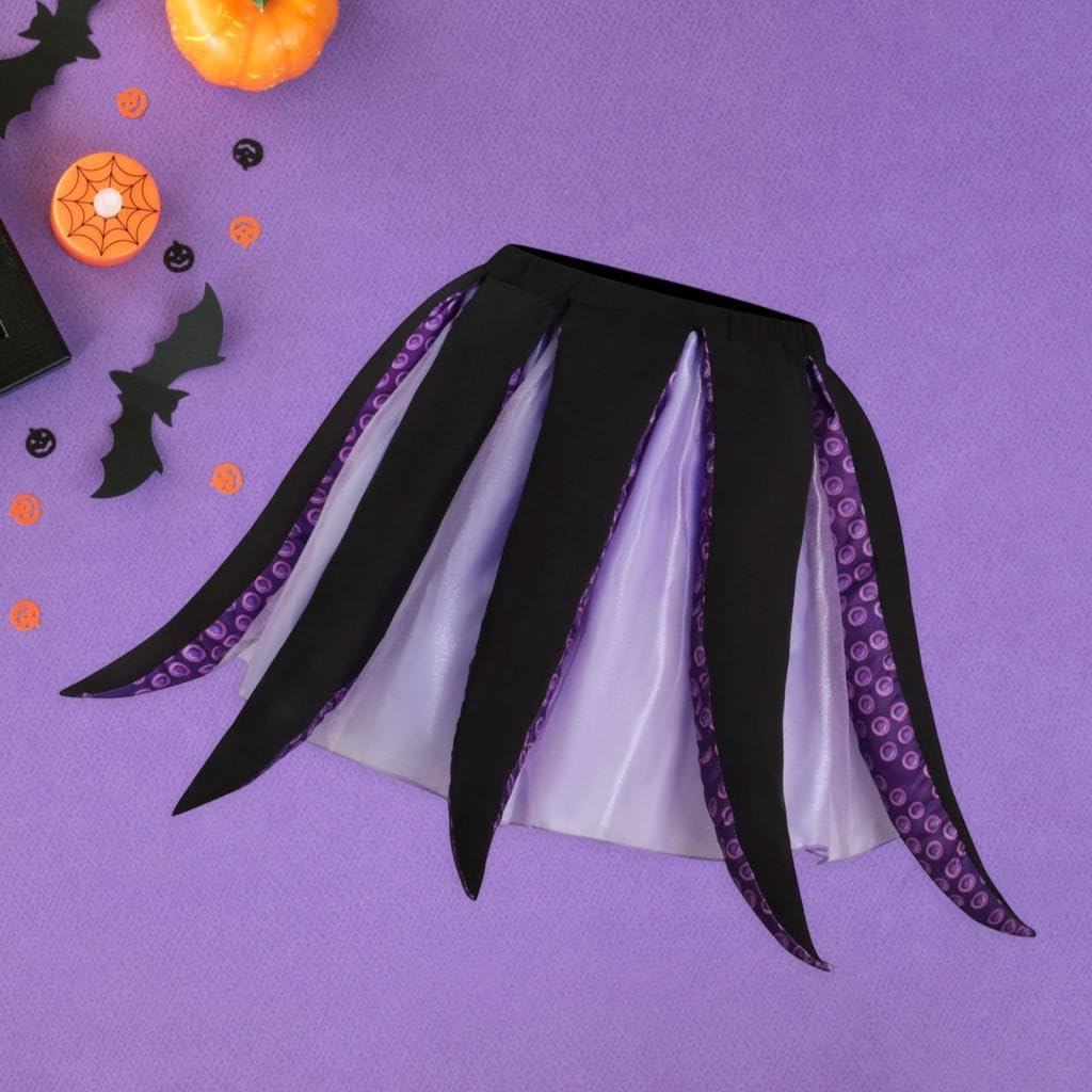 2x Costume Da Polpo per Halloween, Gonna, Abito per Spettacoli Teatrali, Abbigliamento in Morbido Poliestere per Feste, Vestito Elegante per Donne,
