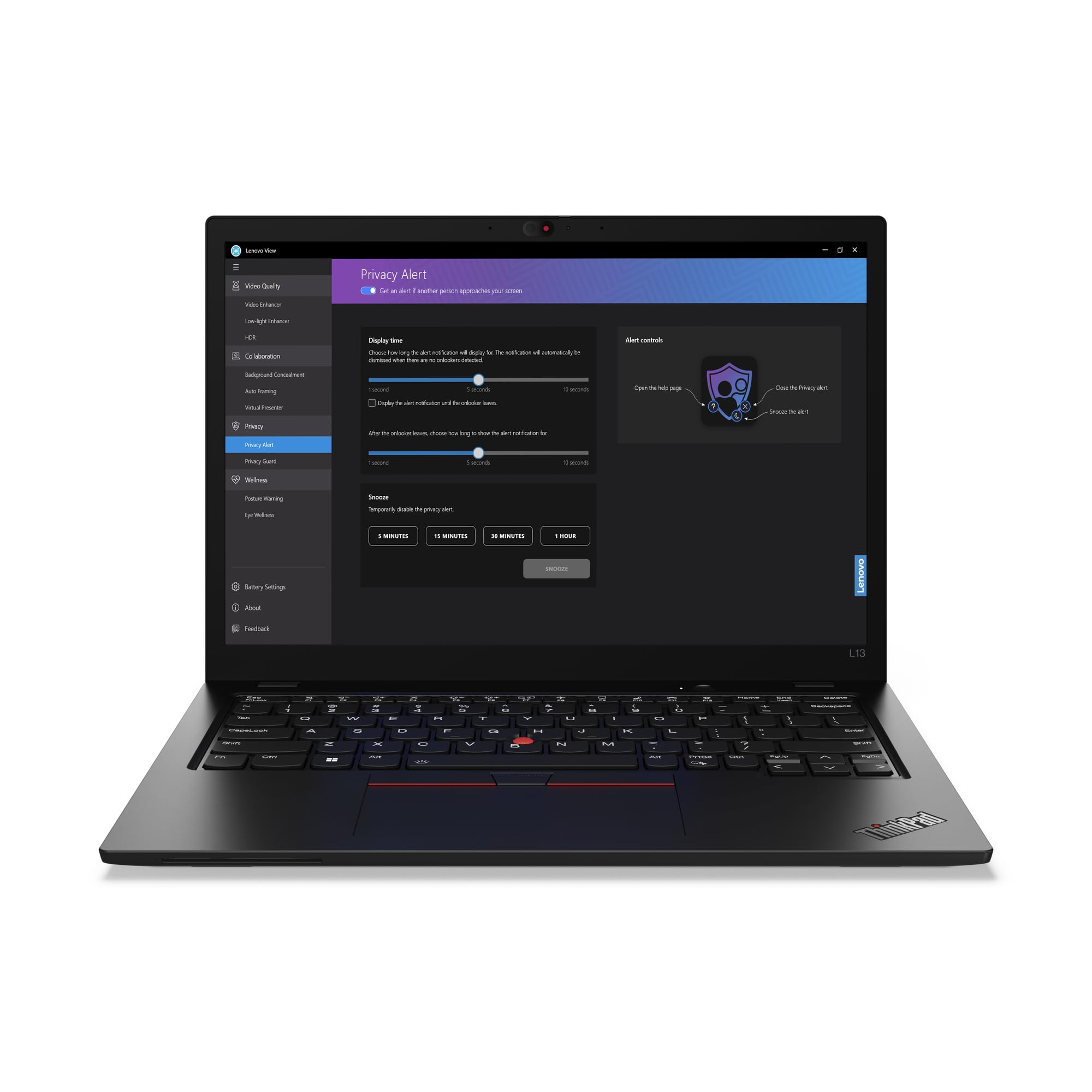 Lenovo ThinkPad L13 Gen 5 - AI Ready - 13.3" - Intel Core Ultra 7-155U - 16 Go RAM - 512 Go SSD - AZERTY - Win 11 Pro - français