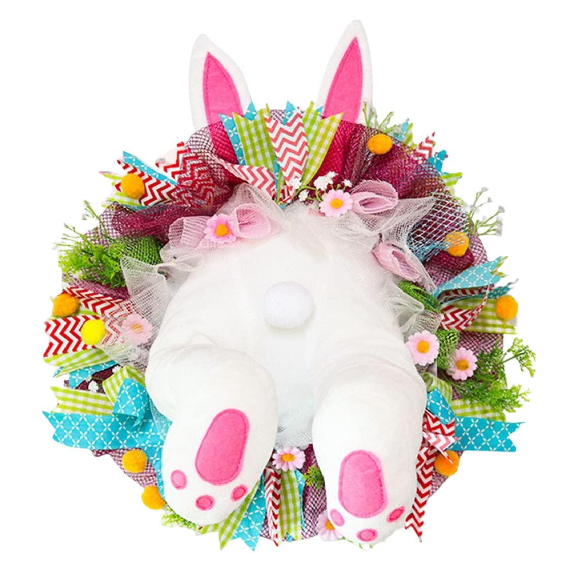 Couronne de Pâques lapin pour égayer une porte d'entrée triste et décorer vos murs intérieurs