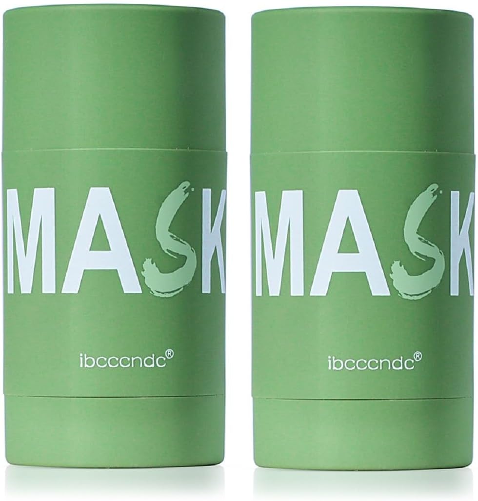 2PCS Deep Cleanse Mask Stick for Face,Blackhead Remover with Green Tea Extract,Poreless Deep Cleanse Mask Stick for Purifying,Moisturizing,Oil Control Reduce for Women and Men