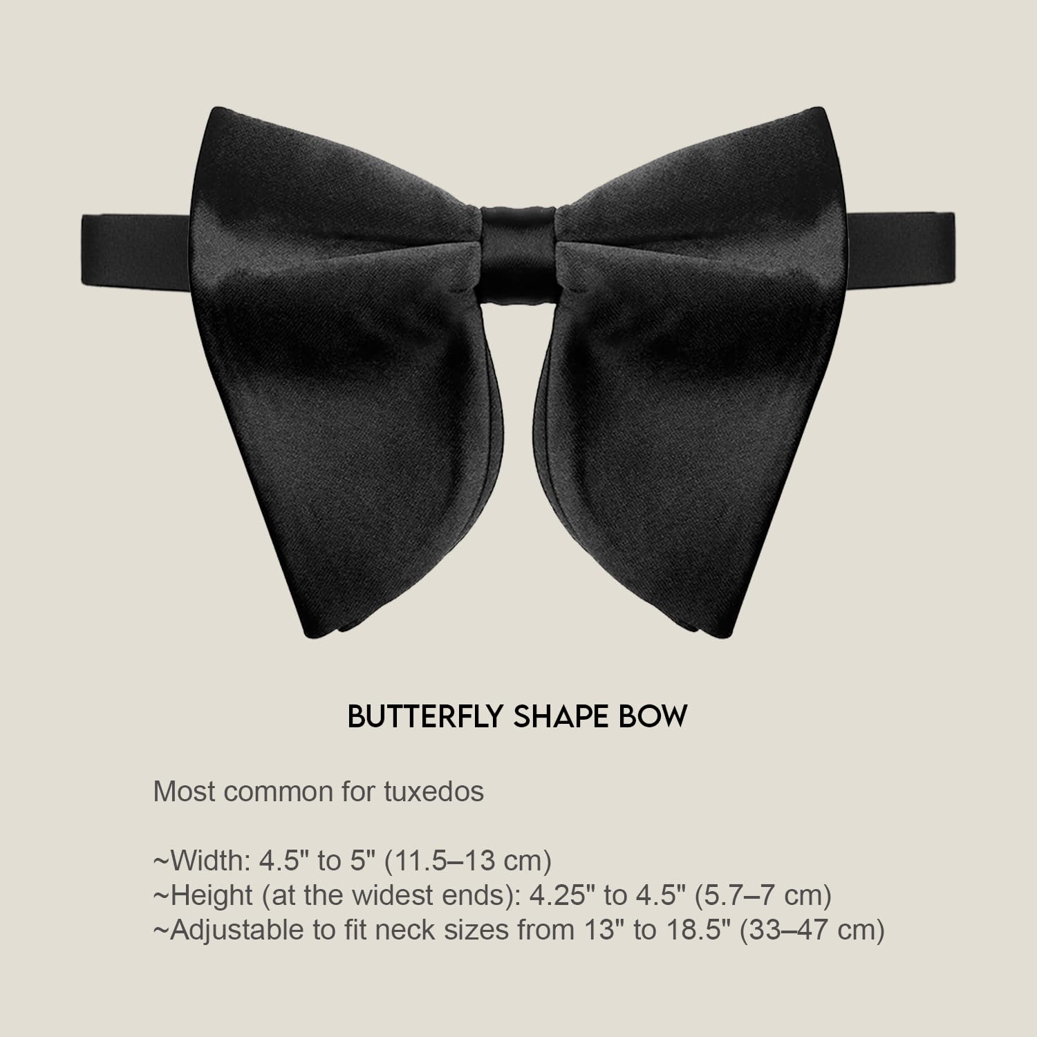 KINGSON Men Buttefly Satin Bow tie for all occacions | Tuxedo | black suit - Image 3 thumbnail