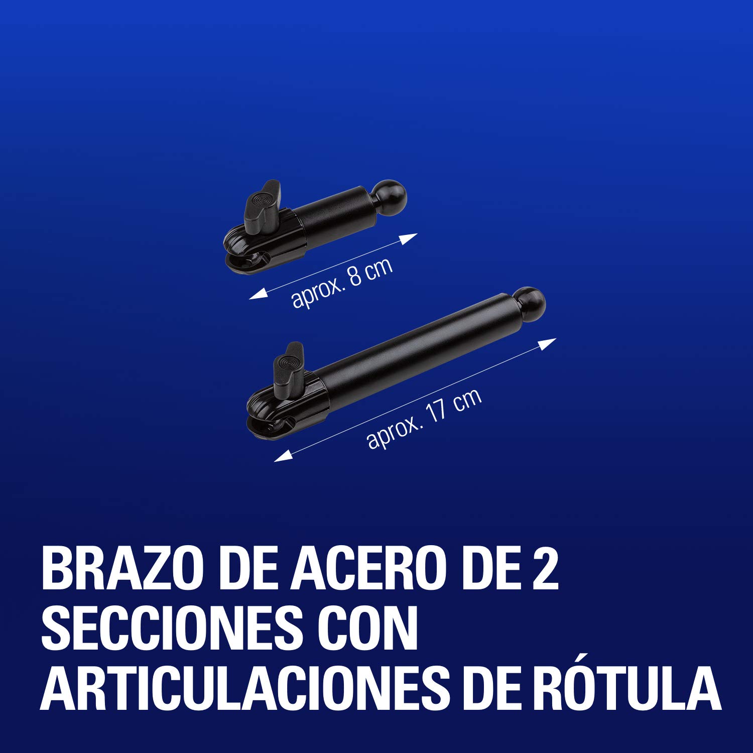 Elgato Flex Arm S - Brazo articulado prémium de 2 secciones para montar y ajustar fácilmente luces, cámaras y micros, ideal para streaming, videoconferencia y estudios, requiere Multi Mount Essential