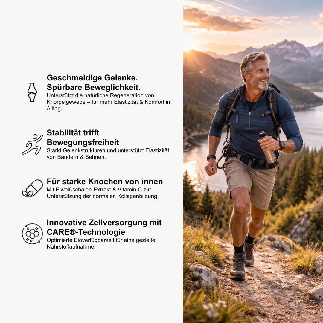 ArthroOvi+ Caps: Gelenke stärken & Knochendichte erhöhen – Natürliche Unterstützung bei Gelenkschmerzen & Verschleiß – Mit Peptiden & Vitamin C – 90 Kapseln Gelenkkur