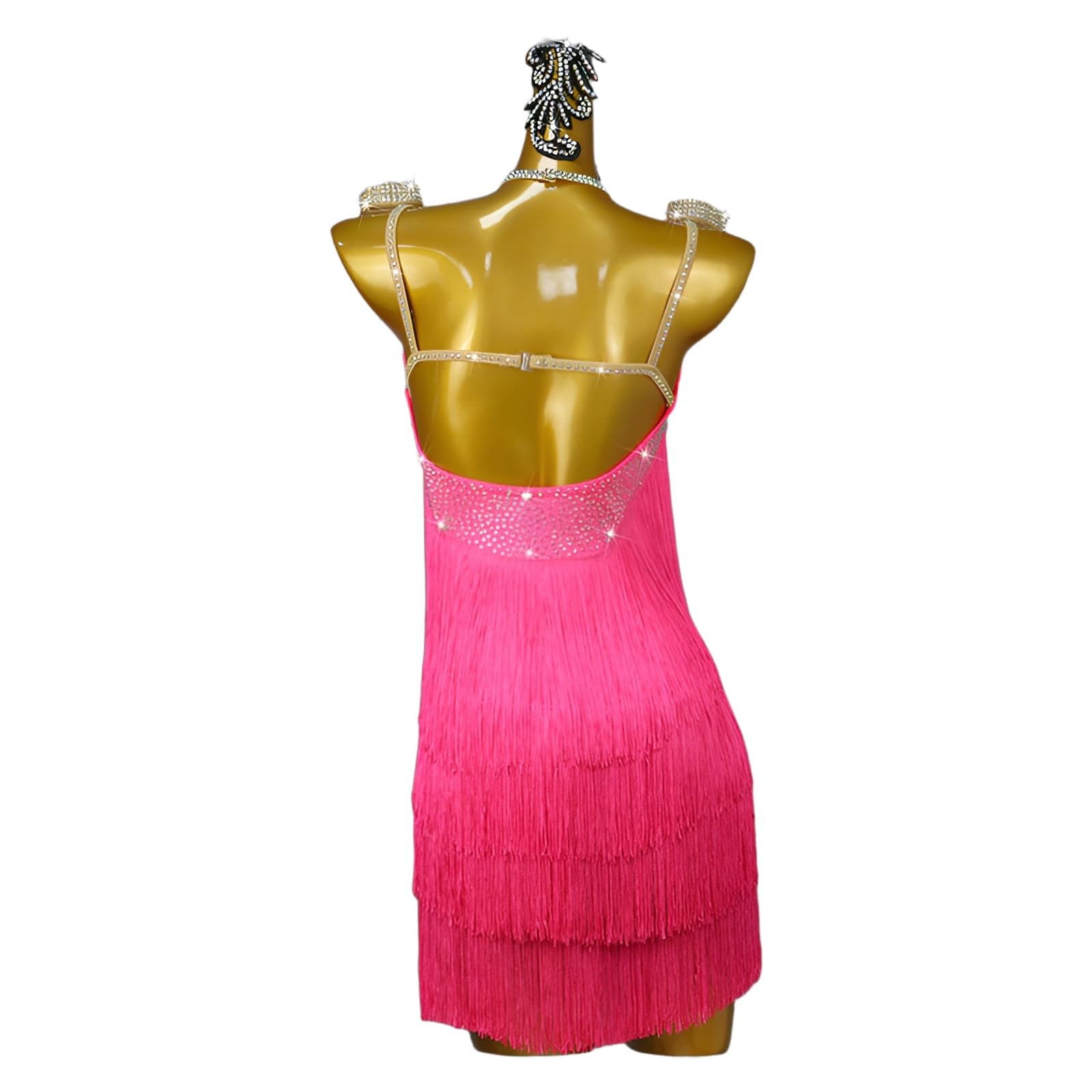Costumi Da Competizione Di Danza Latina Con Frange, Senza Maniche, Personalizzati, Abiti Da Ballo Samba Da Donna Con Strass
