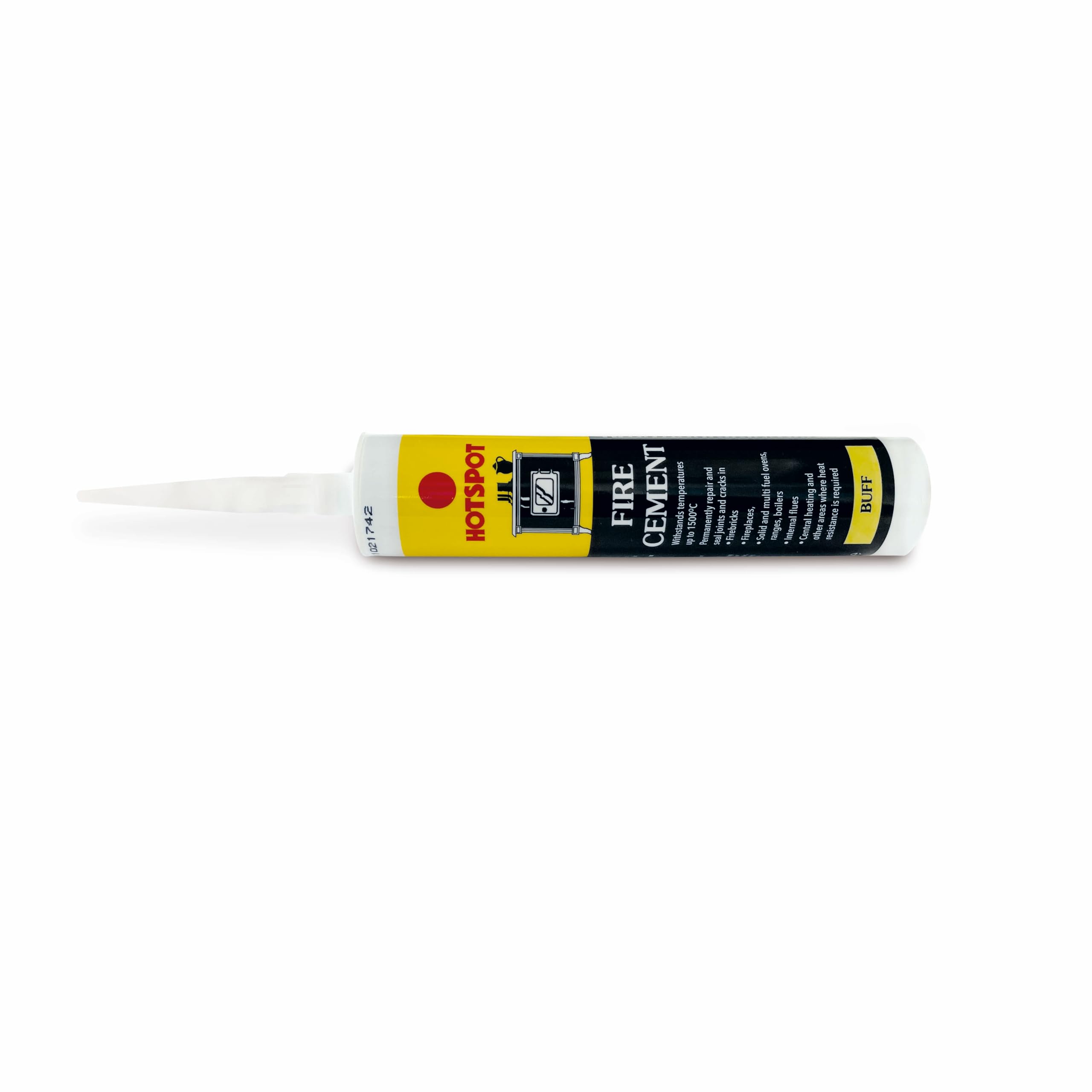 Hotspot Black Fire Cement 310Ml – High-Temperature Resistant Fire Cement For Stoves, Fires, And Chimneys – Available In Or Buff – Ideal For Sealing And Repairing