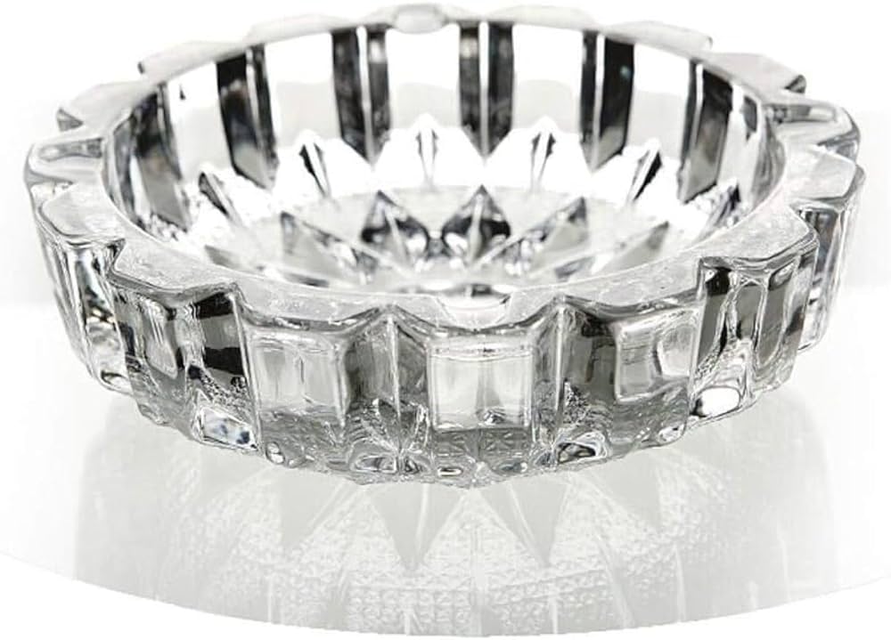 ガラスの灰皿 重厚感ございます 槌屋ヤック株式会社