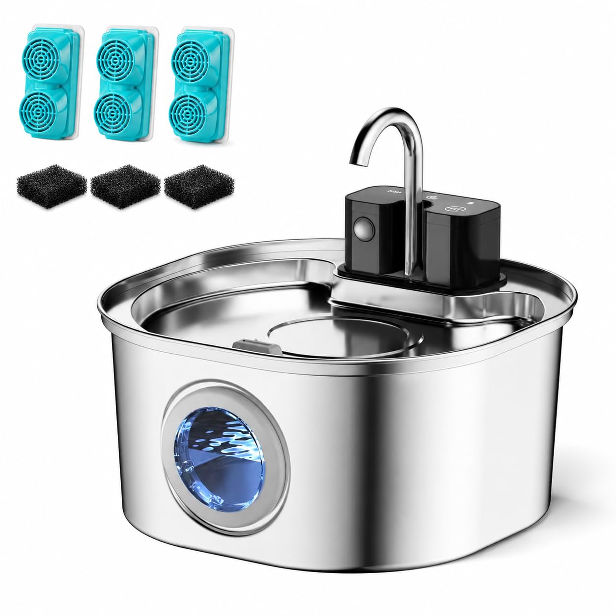 Bebedero Automático para Gatos 3,2L con Batería Recargable