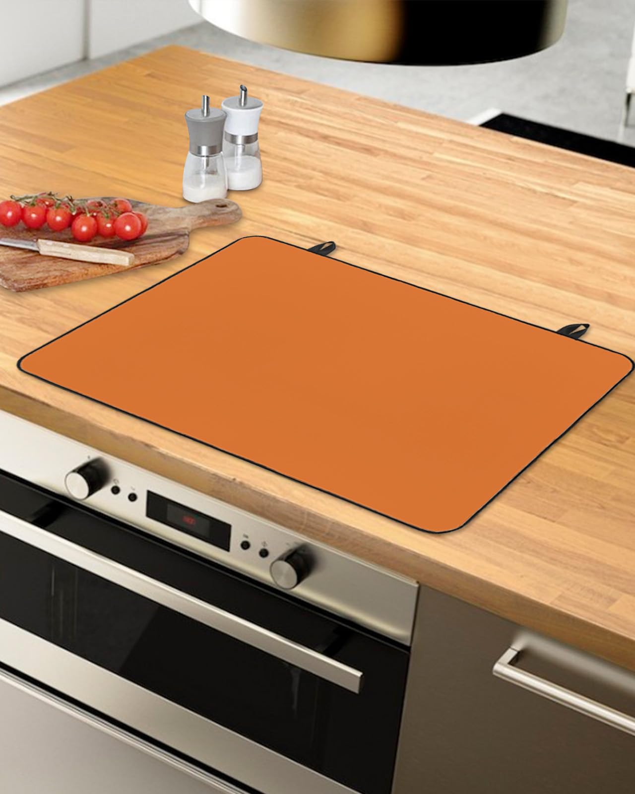 Electric Stovetop Insulation Mat - Mushroom Print Countertop Protector, Heat Resistant