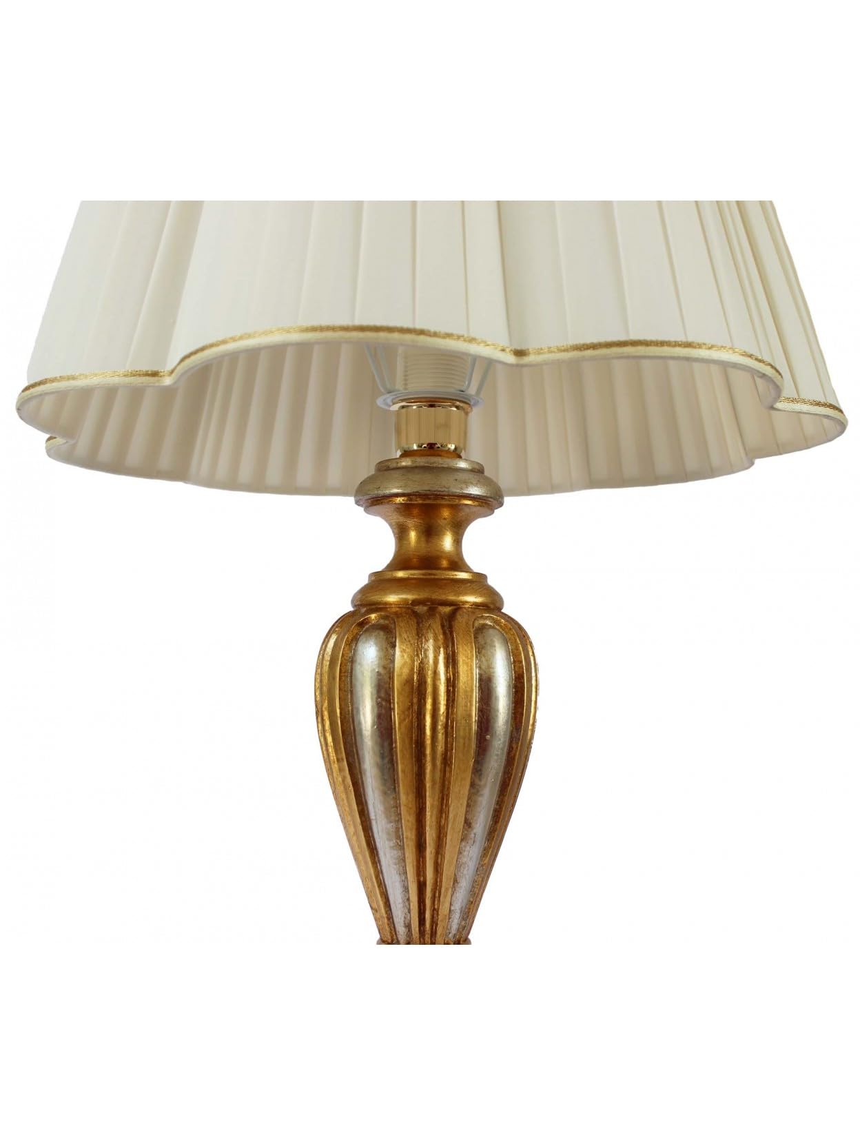 ILAB Lume grande classico a 1 luce in legno oro realizzato e decorato artigianalmente dbs 500/BG