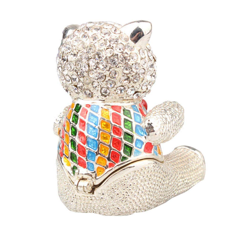 Esculturas Animal Osos Caja de Almacenamiento Artesanías de Metal Decoración del hogar Adornos