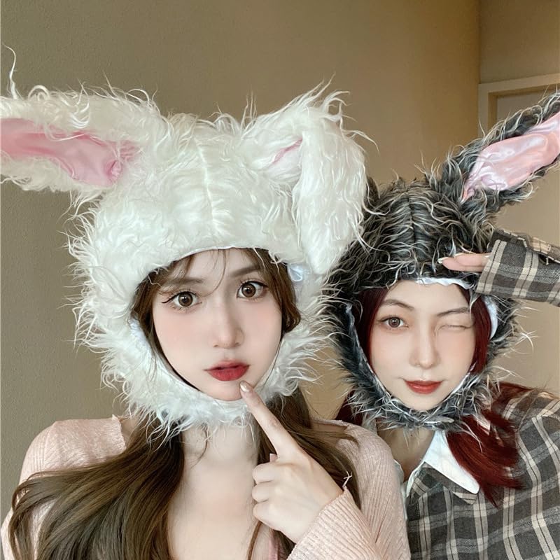 Amazon.co.jp: ウサギ かぶりもの (グレー)コスプレグッズ 変装 うさぎ  