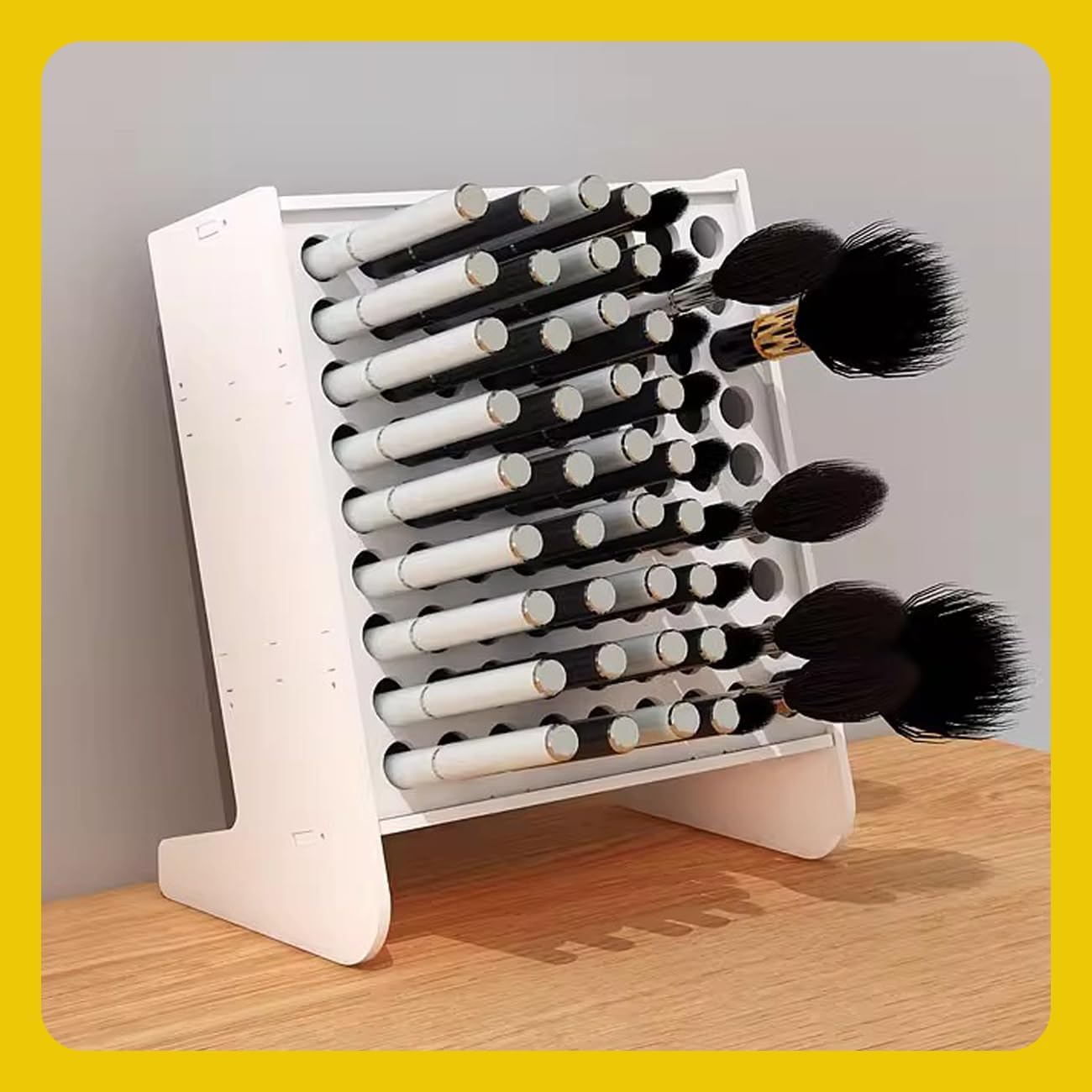 WAYUTO Tilted Marker Storage Holder Marker Storage Organizer Art Marker Storage Rack Crayon Pen Holder Colored Pencil Rack for Desk Decor