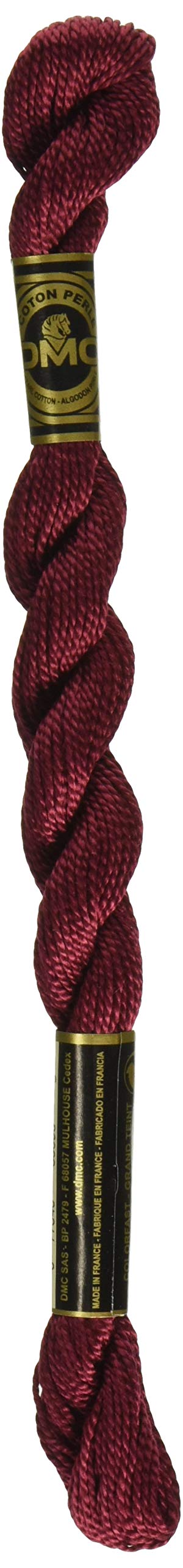 DMC 115 5-902 Pearl Cotton Thread, Very Dark Garnet, Size 5