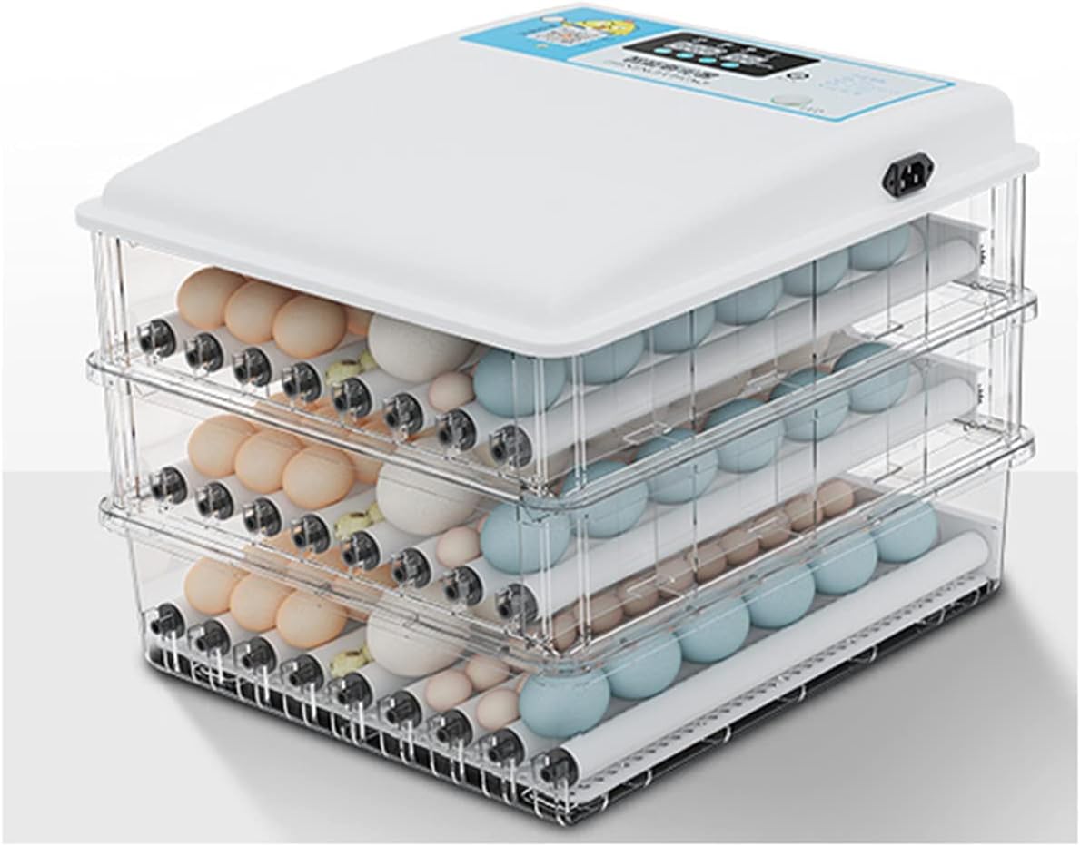 6-176 Egg Incubator Fertilized Duck Egg Hatching Chicken Egg Incubator Automatic Tutomatic Egg Turning Brooder (24pcs Single Supply) (152pcs Double Supply)