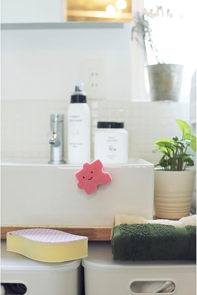 アイセン ペタッと 貼りつくクリーナー 洗面台用 2個入 水だけで汚れスッキリ ちょこっと洗いに便利なミニサイズ 日本製 - 3