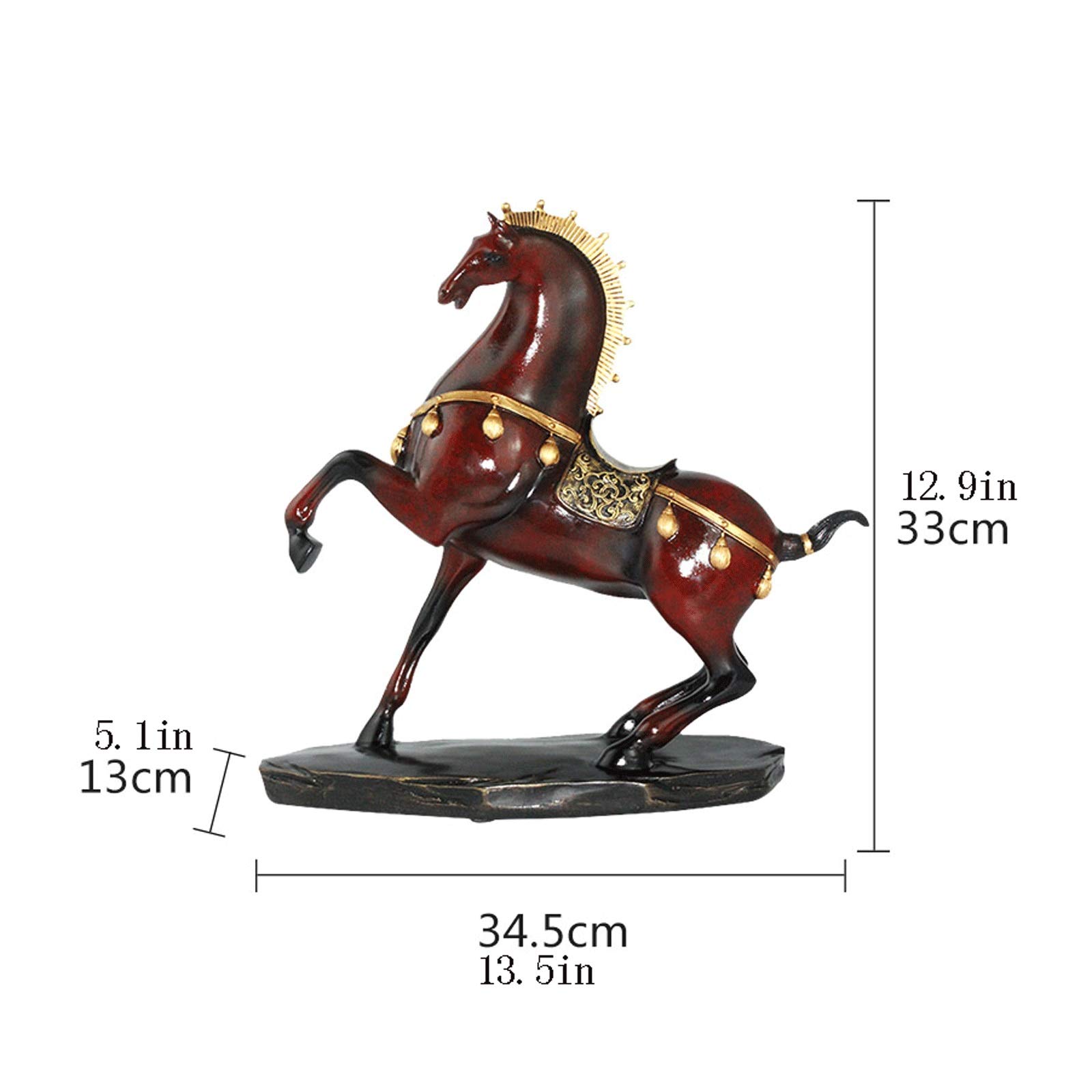 Tableau Cheval Galop - Décoration Moderne - 5 pièces - Multicolore