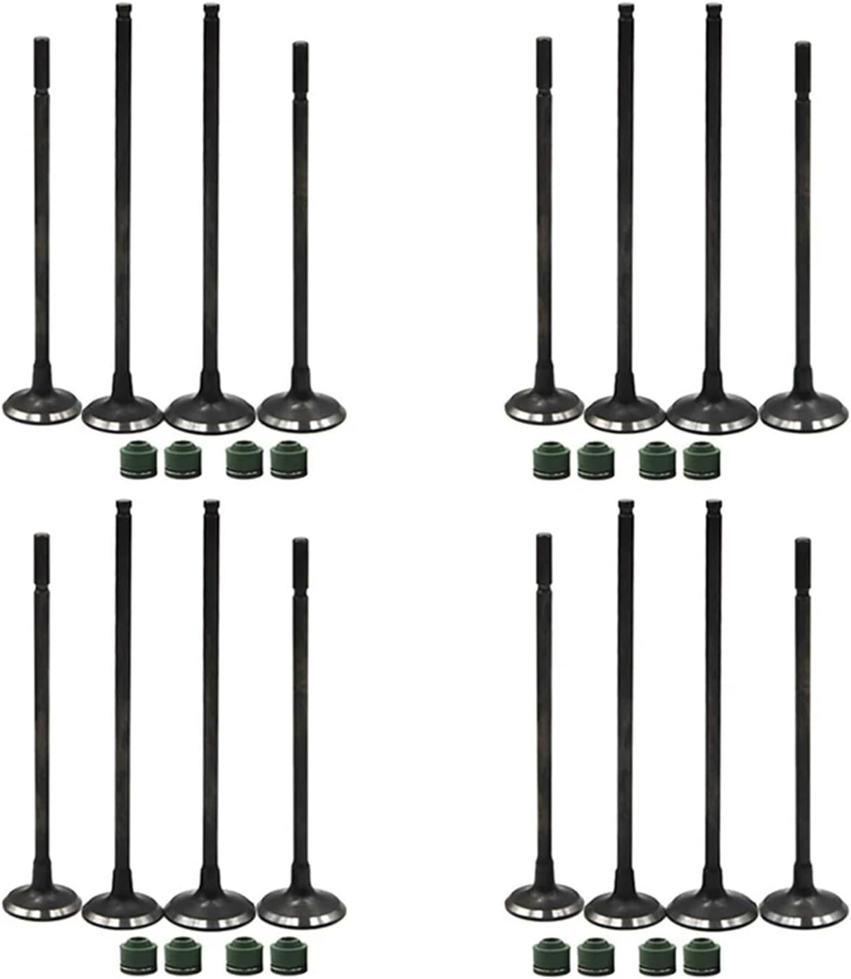 CB400SF VTEC400 1999-2011用 16個入り オートバイ用吸気・排気バルブステムキット