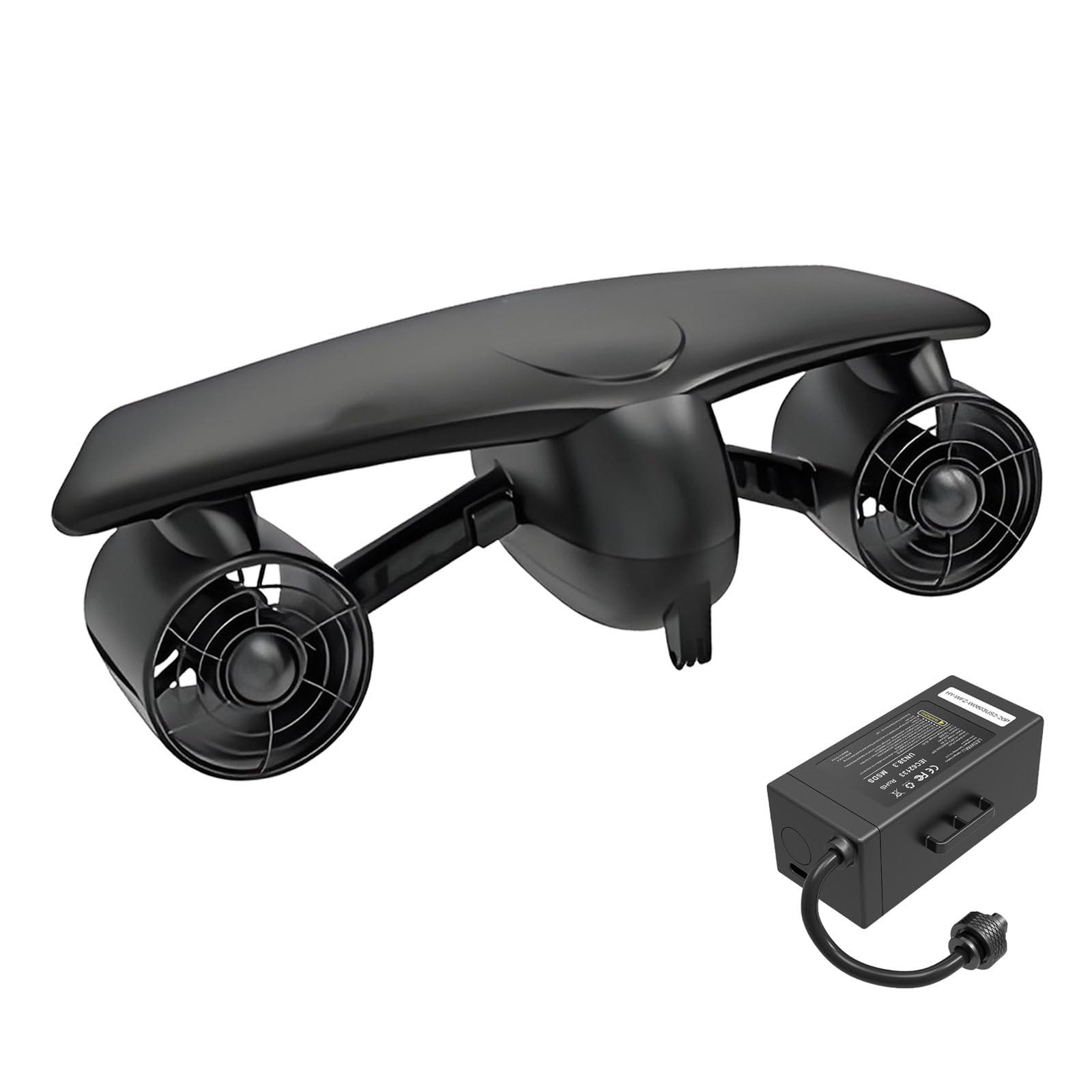 GIZMIT Sea Scooter, Underwater Scooter with Action Camera Mount, 30 Minutes Water Scooter for Adults 50M Waterproof Dual Motors Water Sports Pool Diving Snorkeling Black