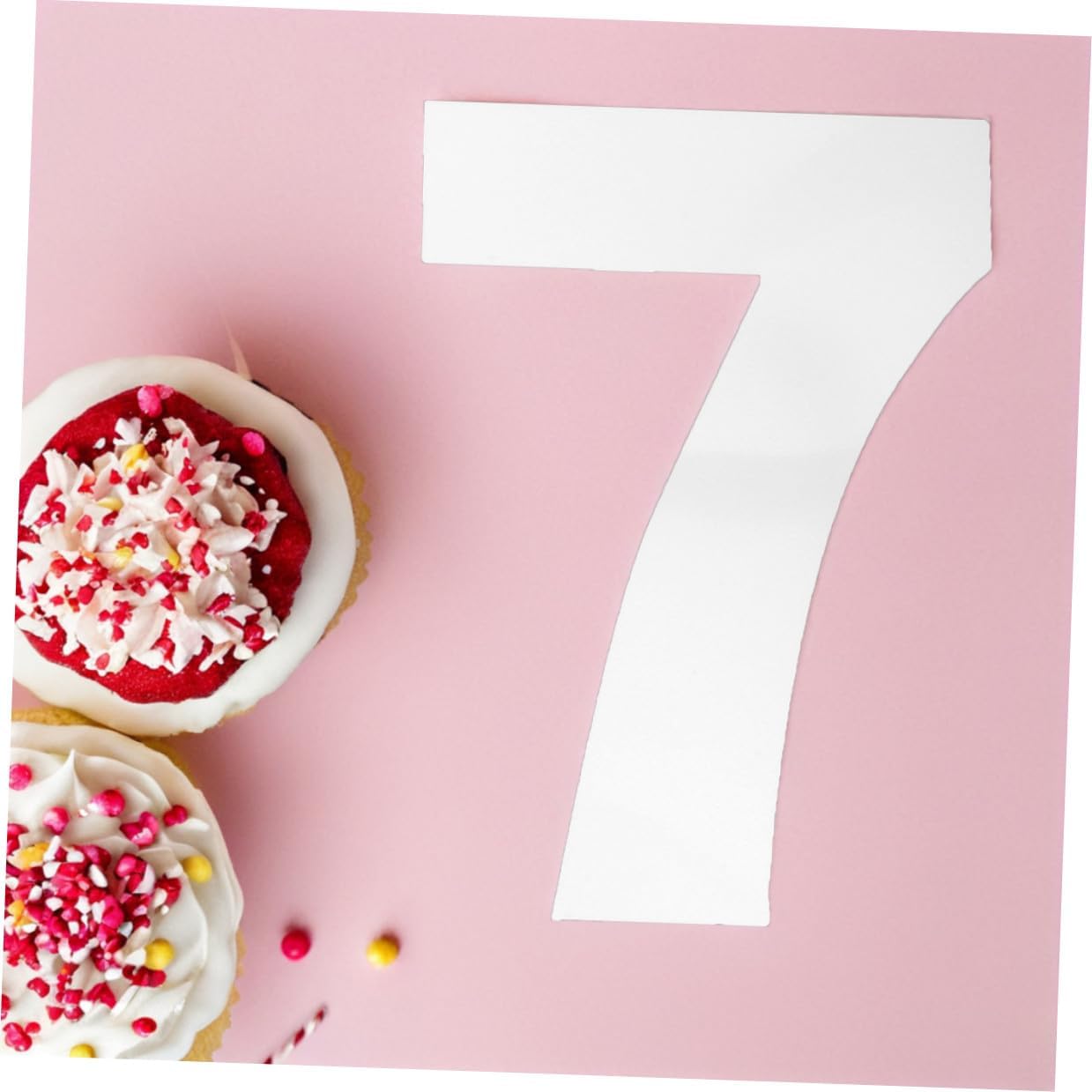 Toyvian Cake Number Molds Stencils for Baking 10-inch Plastic DIY Birthday Cake Decorating Supplies Set 0-8 Numbers for Mousse