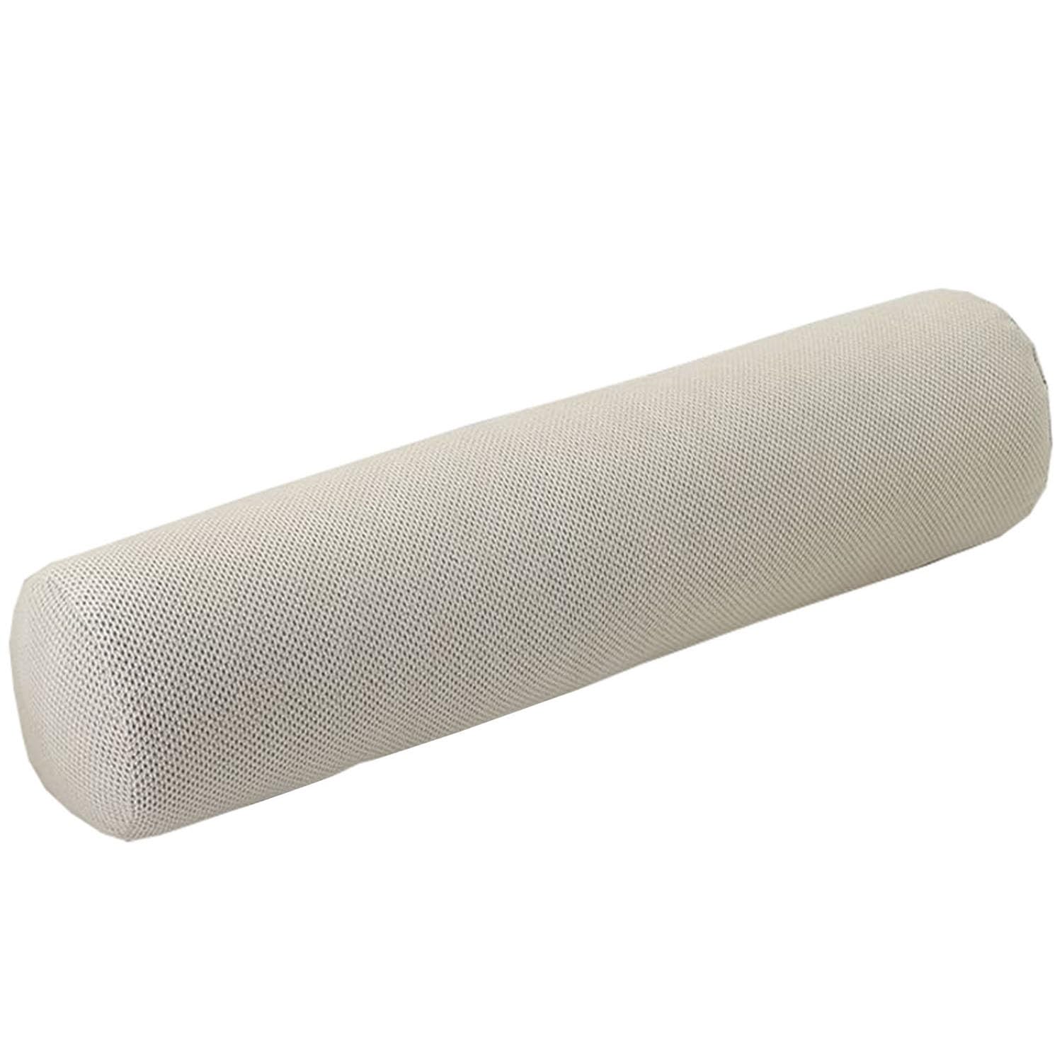 JORTUIO Almohada Redonda Cilíndrica para la Cabeza y el Cuello, Cojín Cilíndrico Redondo, Almohada de protección para la mesita de Noche, cojín de Apoyo Lumbar para sofá(Color 3,80x20cm)