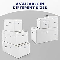 Vista 4 de Golden State Art, Paquete de 28 cajas de envío de 5 x 5 x 5 para tazas de café, velas, regalos por correo, embalaje, almacenamiento, caja de cartón