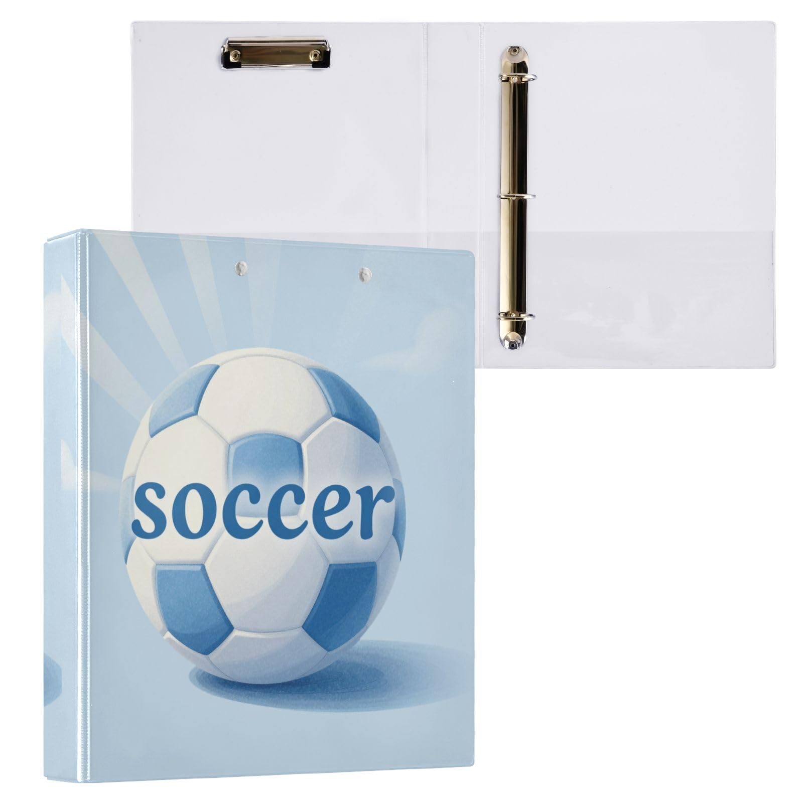 Raccoglitori per quaderni da 1 e mezzo pollice I Love Soccer