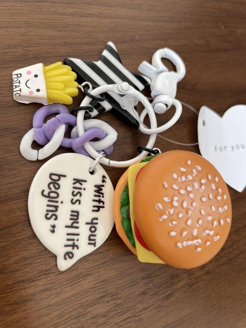 Amazon.co.jp: じゃらじゃらキーホルダー ハンバーガー : 文房具  