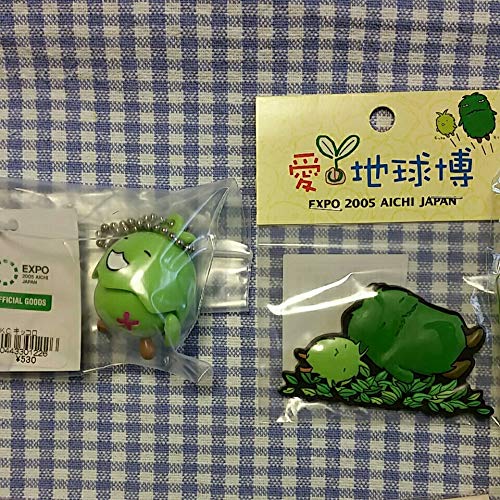 愛・地球博　モリゾウ　キッコロ　ぬいぐるみパペット　ピンバッチ　チケットホルダー 愛・地球博 モリゾウ キッコロ ぬいぐるみパペット ピンバッチ