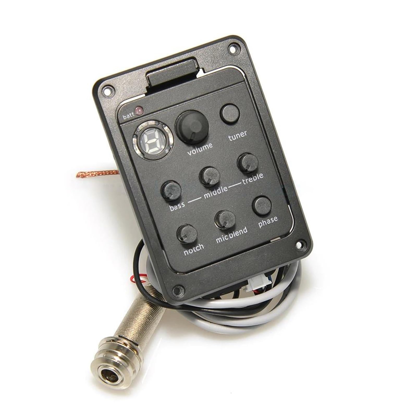 4 -pasmowy Gitara Akustyczna Przedwzmacniacz EQ Tuner Piezo Mic Beat For Acoustic Guitar Pickups Akcesoria(301 with Mic)