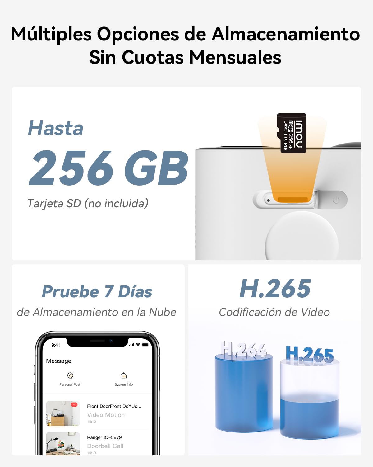Imou 2K Cámara Vigilancia WiFi Exterior con Panel Solar, Cámara de Seguridad Sin Cables con Batería 5000 mAh, Visión Nocturna en Color, Detección de Humana PIR, Vlog Mode, Cell Go Kit