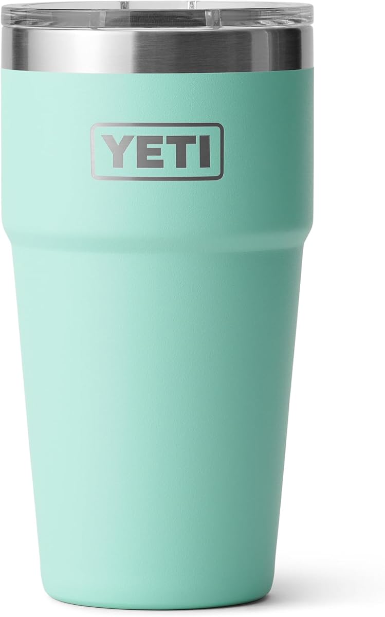 Vaso apilable Rambler de 20 oz, acero inoxidable, aislado al vacío con tapa MagSlider