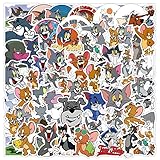 kolergam(店) 50枚forトムとジェリーステッカーセットかわいいアニメforトムとジェリーシール人気アニメステッカーおしゃれ防水落書きステッカー人気DIYステッカー自転車ノートパソコンスノボスケートボード荷物スーツケースギター水筒スマホケースカーバイクヘルメットなど用, TJ-02101