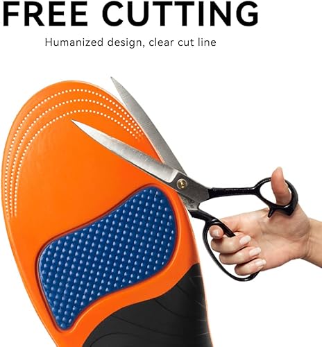 Miniatura 6 de SECOTAN Plantillas ortopédicas para aliviar el dolor, fascitis plantar, plantillas de soporte para el arco para el máximo apoyo, absorción de